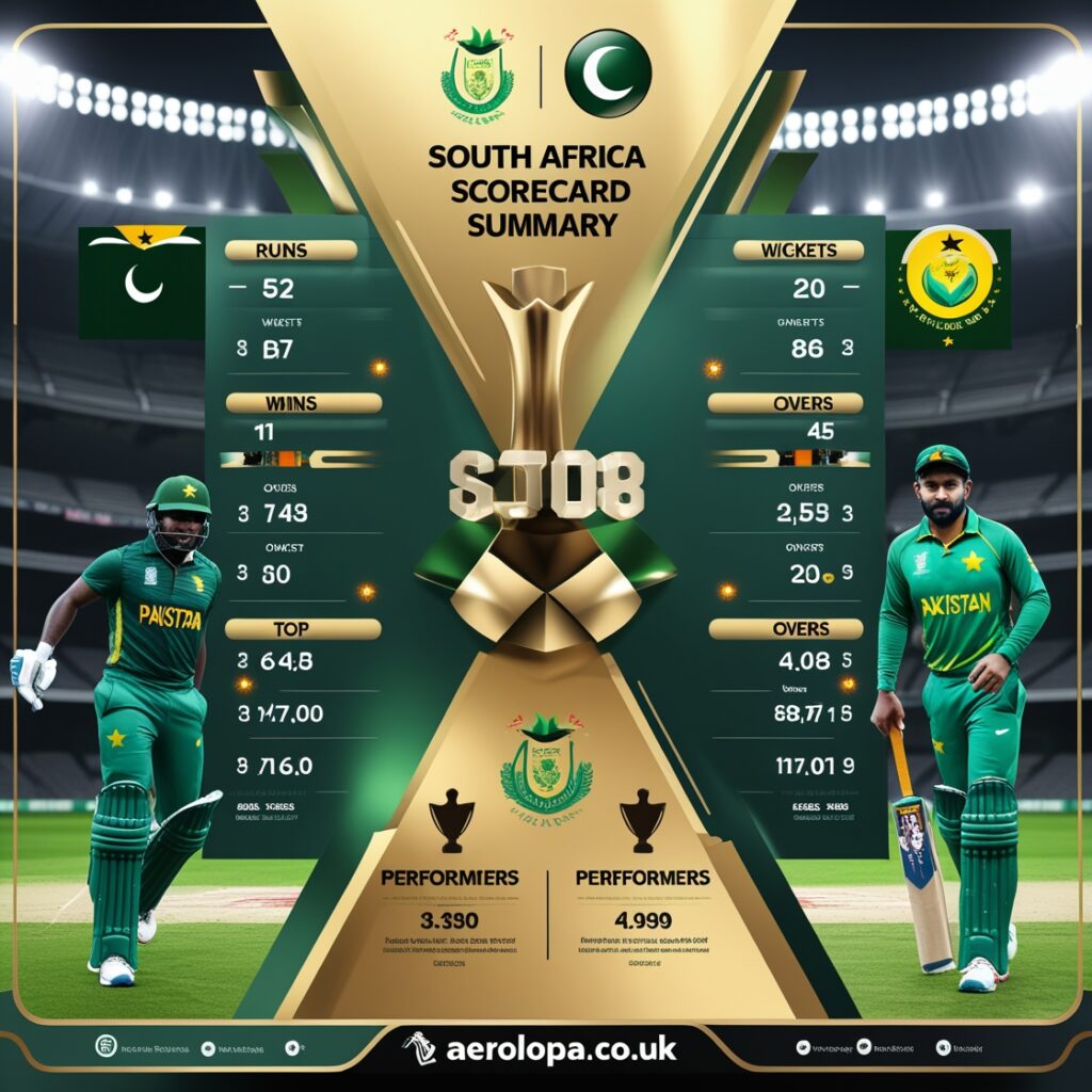 south africa national cricket team vs pakistan national cricket team match scorecard